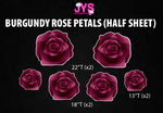 ROSE PETALS: HALF SHEET (MULTIPLE COLOR OPTIONS) - Yard Card Signs by JYS International