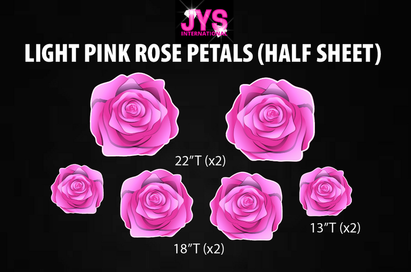 ROSE PETALS: HALF SHEET (MULTIPLE COLOR OPTIONS) - Yard Card Signs by JYS International