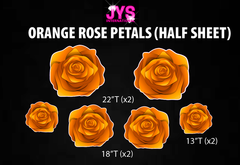 ROSE PETALS: HALF SHEET (MULTIPLE COLOR OPTIONS) - Yard Card Signs by JYS International