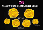 ROSE PETALS: HALF SHEET (MULTIPLE COLOR OPTIONS) - Yard Card Signs by JYS International