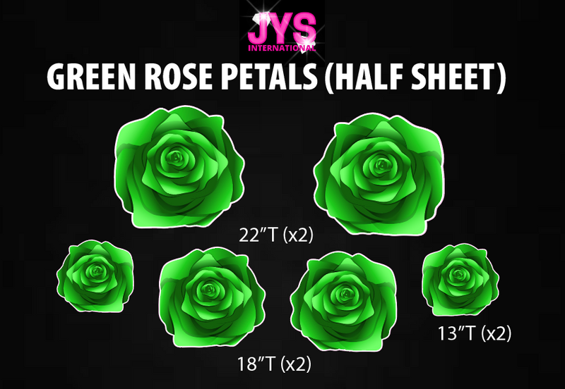 ROSE PETALS: HALF SHEET (MULTIPLE COLOR OPTIONS) - Yard Card Signs by JYS International