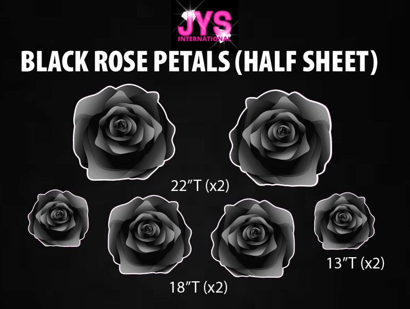 ROSE PETALS: HALF SHEET (MULTIPLE COLOR OPTIONS) - Yard Card Signs by JYS International