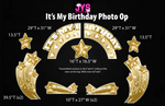 IT'S MY BIRTHDAY PHOTO OP (GOLD) - Yard Card Signs by JYS International