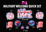 MILITARY WELCOME HOME QUICK SET - Yard Card Signs by JYS International