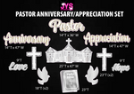 PASTOR APPRECIATION & ANNIVERSARY EZ SET - Yard Card Signs by JYS International