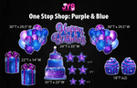 ONE STOP SHOP: PURPLE & BLUE - Yard Card Signs by JYS International