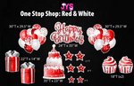 ONE STOP SHOP: RED & WHITE - Yard Card Signs by JYS International