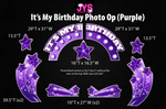 IT'S MY BIRTHDAY PHOTO OP (PURPLE) - Yard Card Signs by JYS International