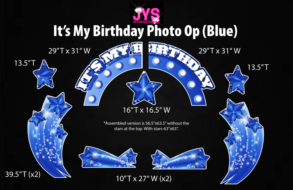 IT'S MY BIRTHDAY PHOTO OP (BLUE) - Yard Card Signs by JYS International