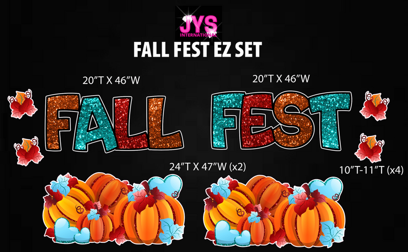 FALL FEST EZ SET - Yard Card Signs by JYS International