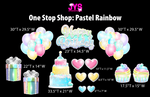 ONE STOP SHOP: PASTEL RAINBOW - Yard Card Signs by JYS International