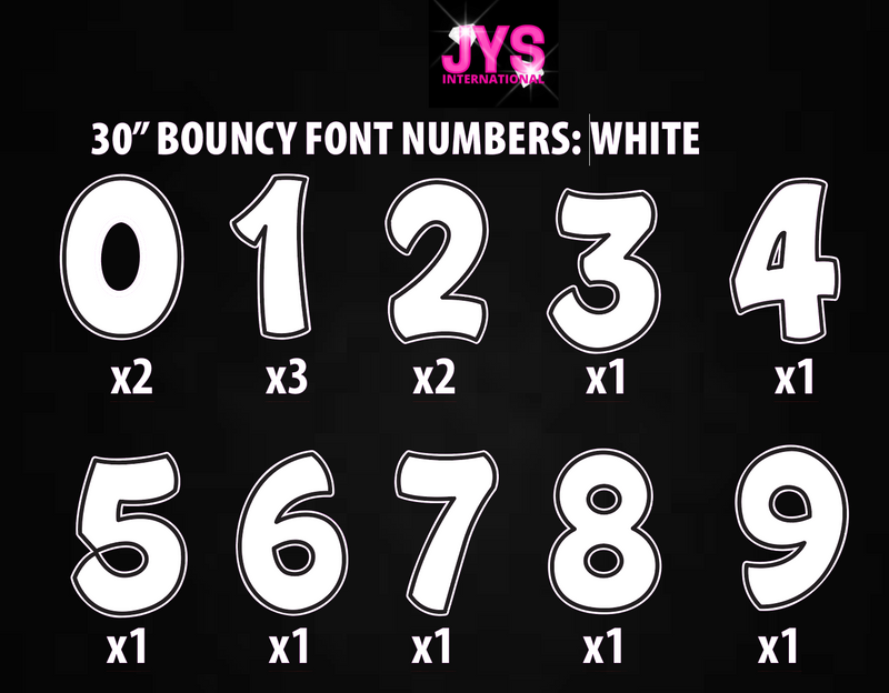 30" BOUNCY NUMBERS