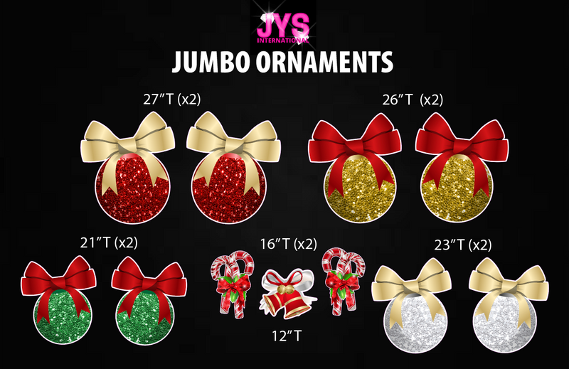 JUMBO ORNAMENTS - Yard Card Signs by JYS International