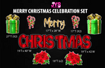 MERRY CHRISTMAS CELEBRATION SET - Yard Card Signs by JYS International