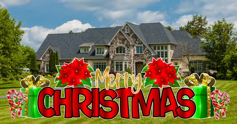 MERRY CHRISTMAS CELEBRATION SET - Yard Card Signs by JYS International