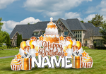 ONE STOP SHOP: ORANGE & WHITE - Yard Card Signs by JYS International