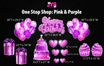 ONE STOP SHOP: PINK & PURPLE - Yard Card Signs by JYS International