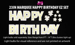 HAPPY BIRTHDAY: MARQUEE EZ SET - Yard Card Signs by JYS International