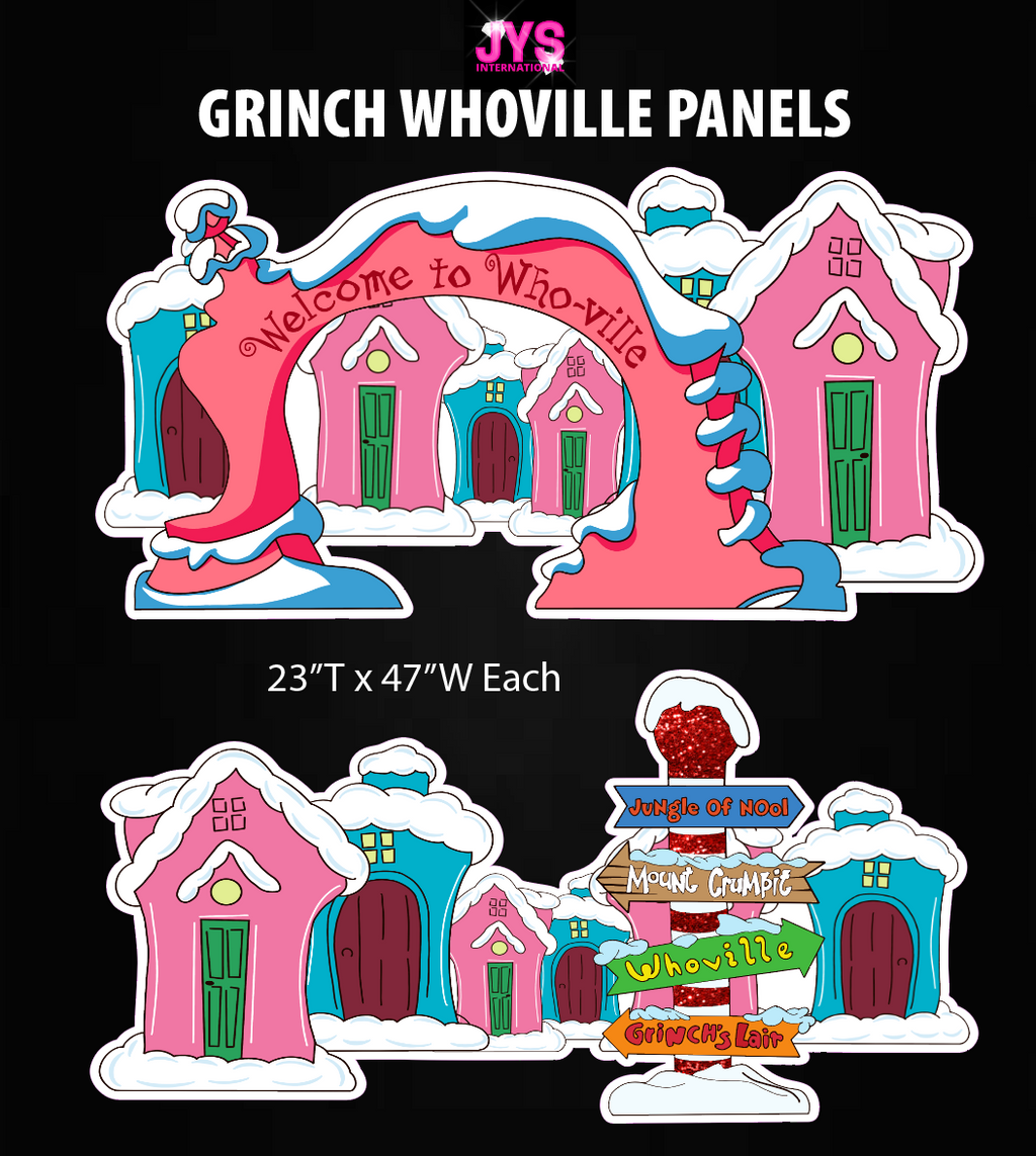 WHOVILLE PANELS: HALF SHEET - Yard Card Signs by JYS International