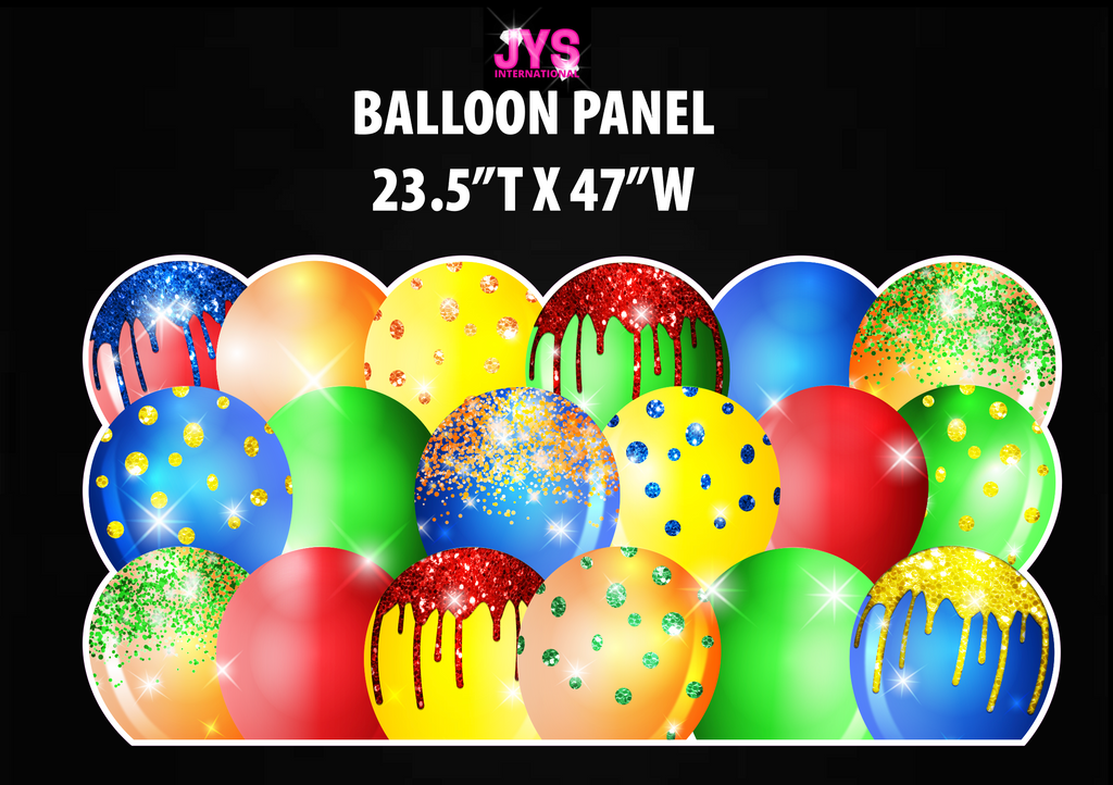 BALLOON PANELS (2): HALF SHEET (MULTIPLE COLORS) - Yard Card Signs by JYS International