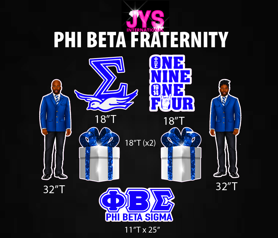 PHI BETA SIGMA MAN: HALF SHEET - Yard Card Signs by JYS International