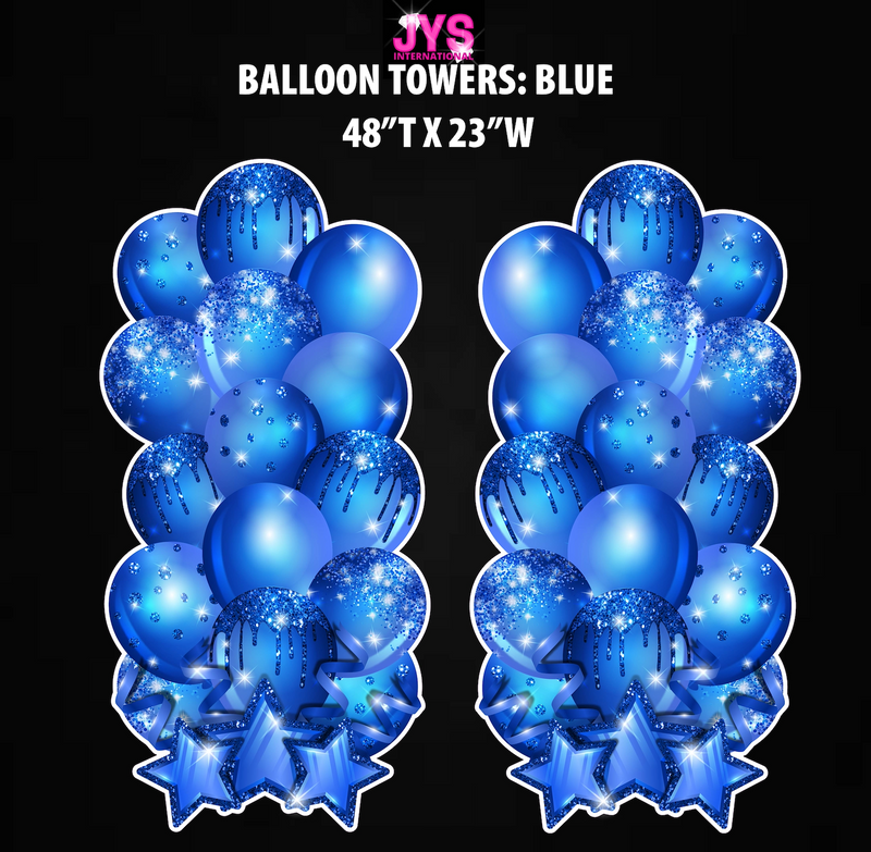 XL BALLOON TOWERS: HALF SHEET (MULTIPLE COLORS) - Yard Card Signs by JYS International