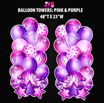 XL BALLOON TOWERS: HALF SHEET (MULTIPLE COLORS) - Yard Card Signs by JYS International