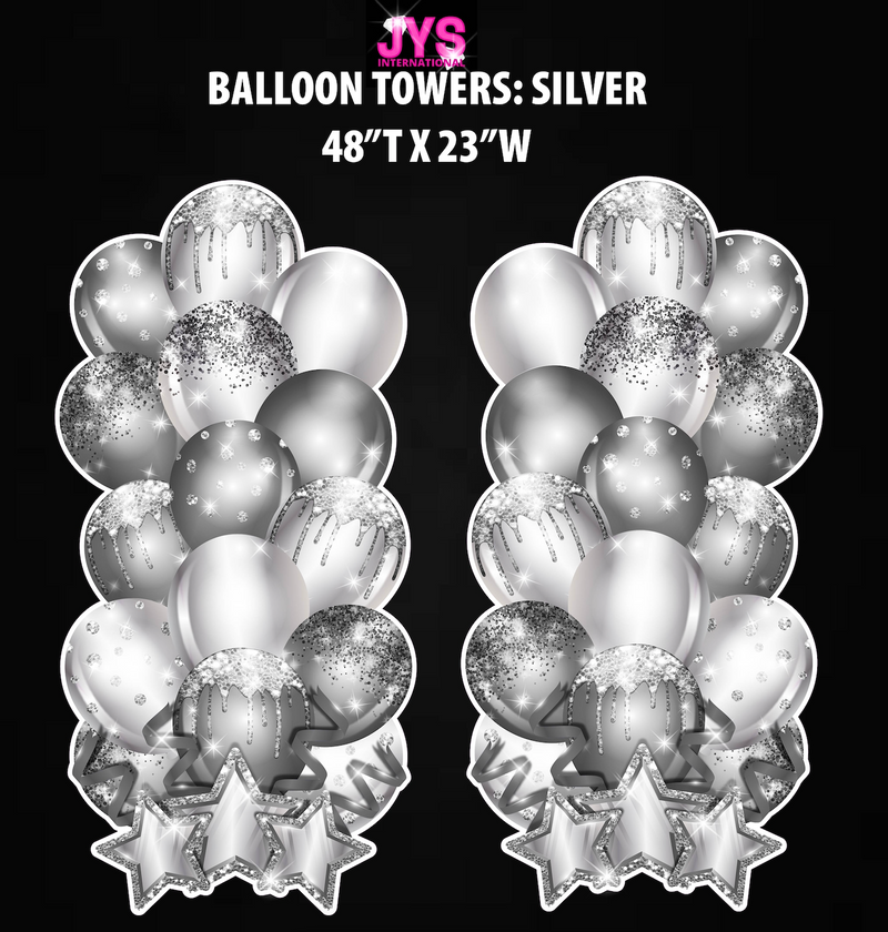 XL BALLOON TOWERS: HALF SHEET (MULTIPLE COLORS) - Yard Card Signs by JYS International