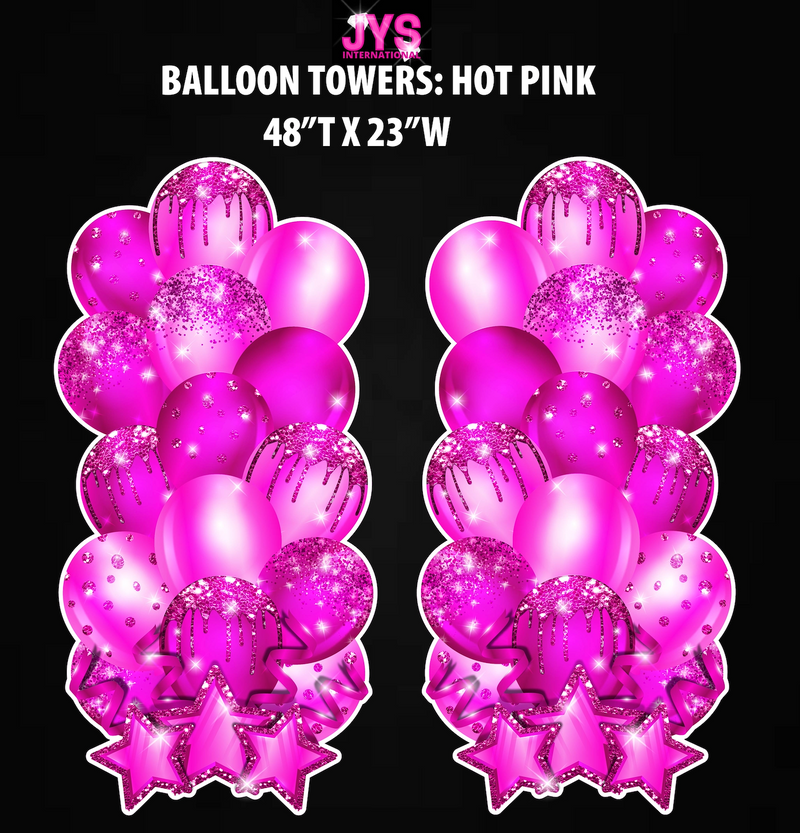 XL BALLOON TOWERS: HALF SHEET (MULTIPLE COLORS) - Yard Card Signs by JYS International