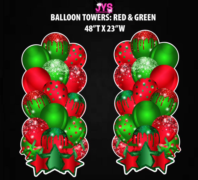 XL BALLOON TOWERS: HALF SHEET (MULTIPLE COLORS) - Yard Card Signs by JYS International