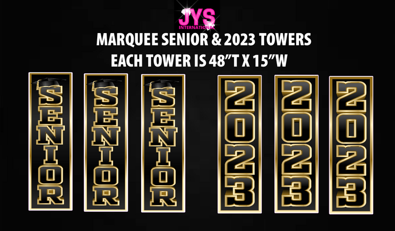 MARQUEE 2023 & SENIOR TOWERS - Yard Card Signs by JYS International