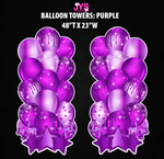 XL BALLOON TOWERS: HALF SHEET (MULTIPLE COLORS) - Yard Card Signs by JYS International