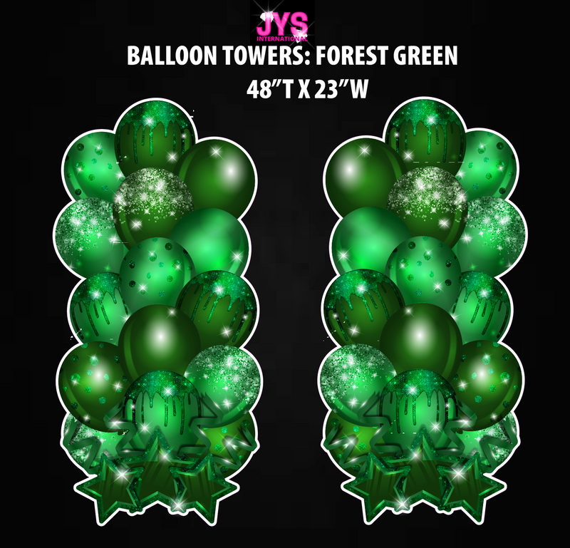 XL BALLOON TOWERS: HALF SHEET (MULTIPLE COLORS) - Yard Card Signs by JYS International