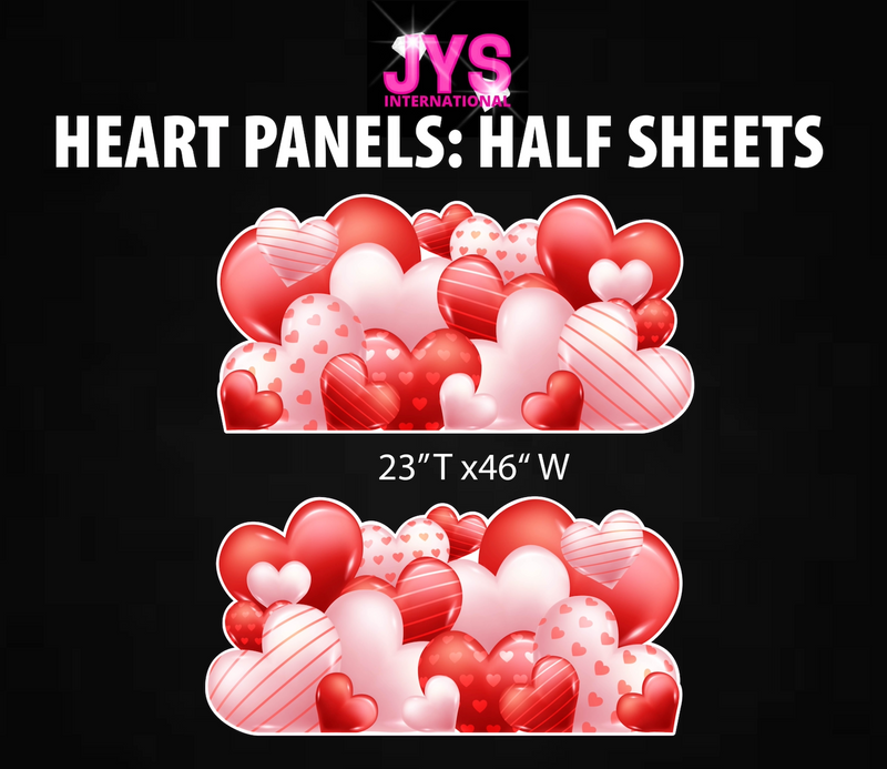 HEART PANELS - Yard Card Signs by JYS International