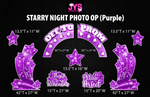 UNDER THE STARS PHOTO ARCH: PURPLE - Yard Card Signs by JYS International