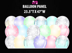 BALLOON PANELS (2): HALF SHEET (MULTIPLE COLORS) - Yard Card Signs by JYS International