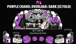 JYS OVERLOAD: PURPLE CHANEL THEMED (EZ FOLD) - Yard Card Signs by JYS International