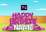 THE BIG EZ: GLITTER HOT PINK - Yard Card Signs by JYS International