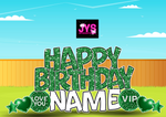 THE BIG EZ: GLITTER GREEN - Yard Card Signs by JYS International