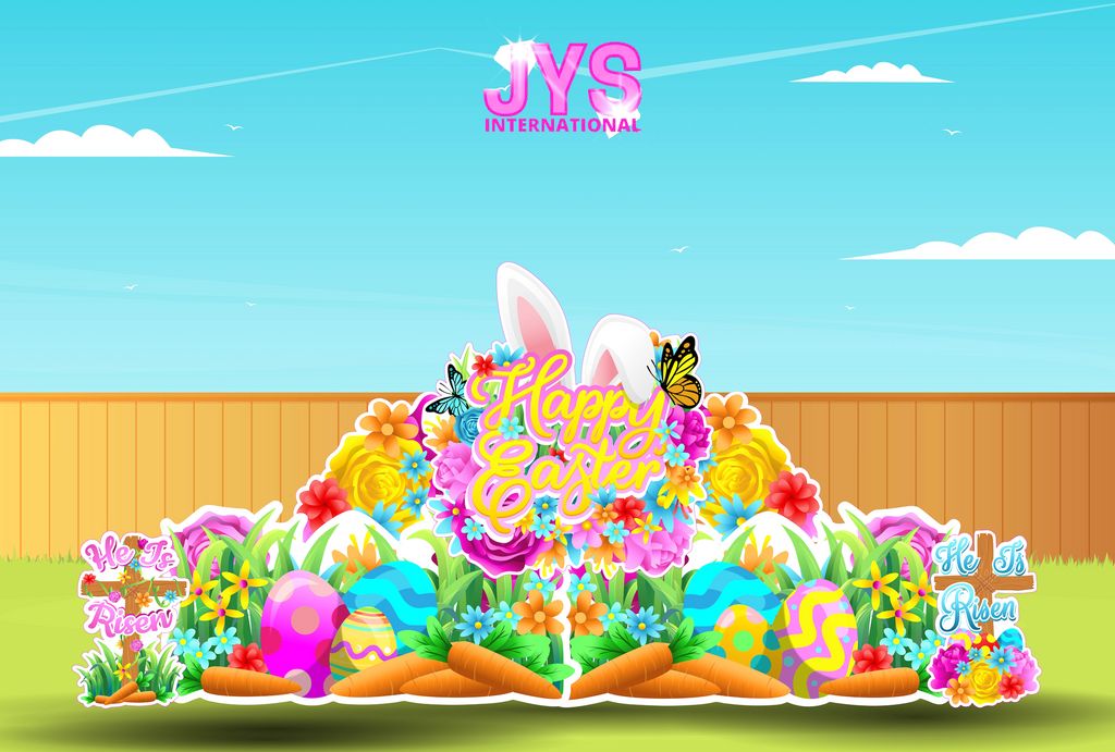 HAPPY EASTER QUICK SET - Yard Card Signs by JYS International