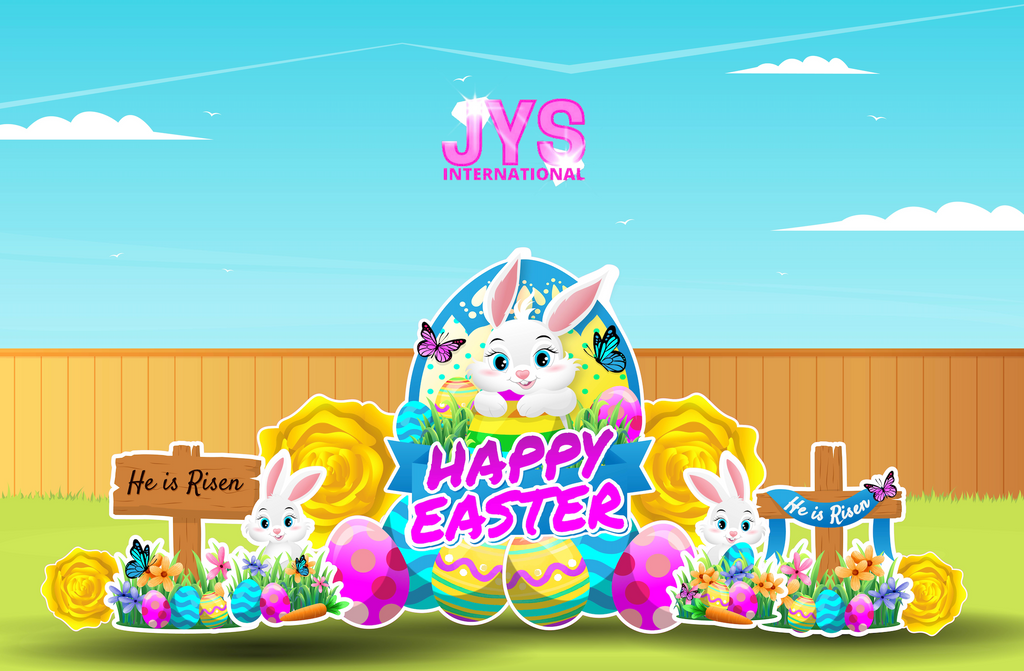 HAPPY EASTER ROUND UP - Yard Card Signs by JYS International