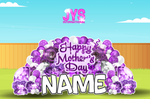 DIAMONDS & ROSES MOTHER'S DAY OVERLOAD: PURPLE (EZ FOLD) - Yard Card Signs by JYS International