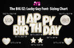 THE BIG EZ: SEQUIN HOT PINK (LG FONT) - Yard Card Signs by JYS International