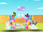 HOPPY EASTER PHOTO OP - Yard Card Signs by JYS International