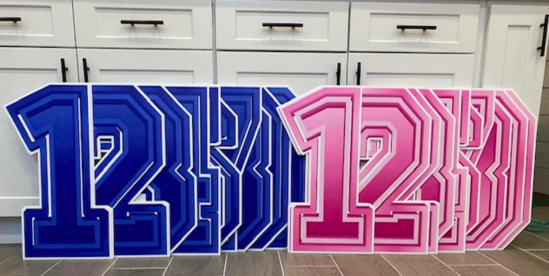 23" MARQUEE NUMBER SET: PURPLE