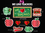 WE LOVE TEACHERS QUICK SET - Yard Card Signs by JYS International