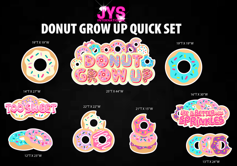 DONUTS QUICK SET - Yard Card Signs by JYS International