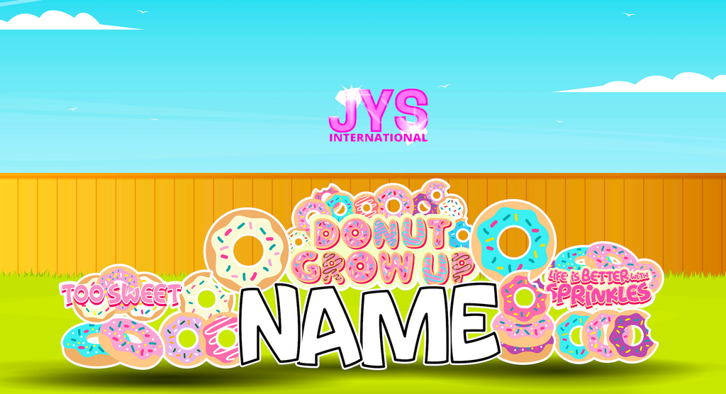 DONUTS QUICK SET - Yard Card Signs by JYS International