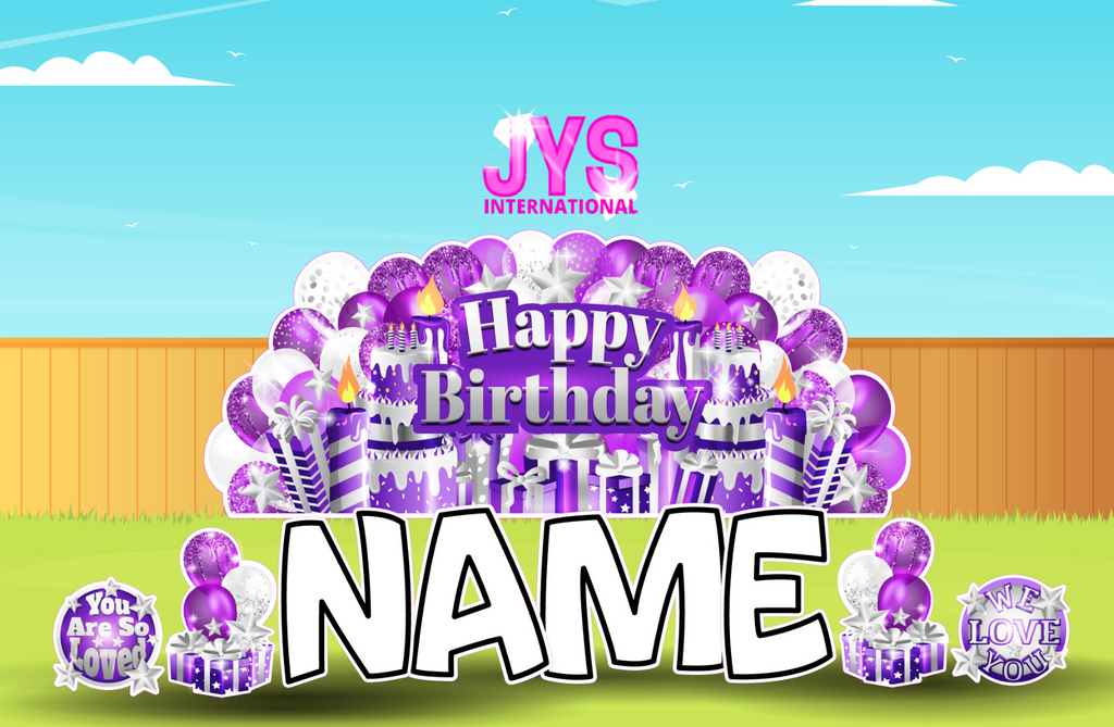 JYS OVERLOAD: PURPLE - Yard Card Signs by JYS International