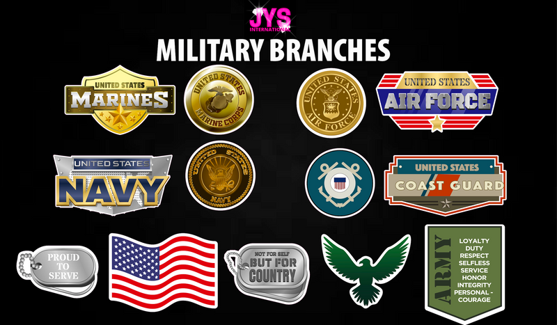 MILITARY BRANCHES - Yard Card Signs by JYS International